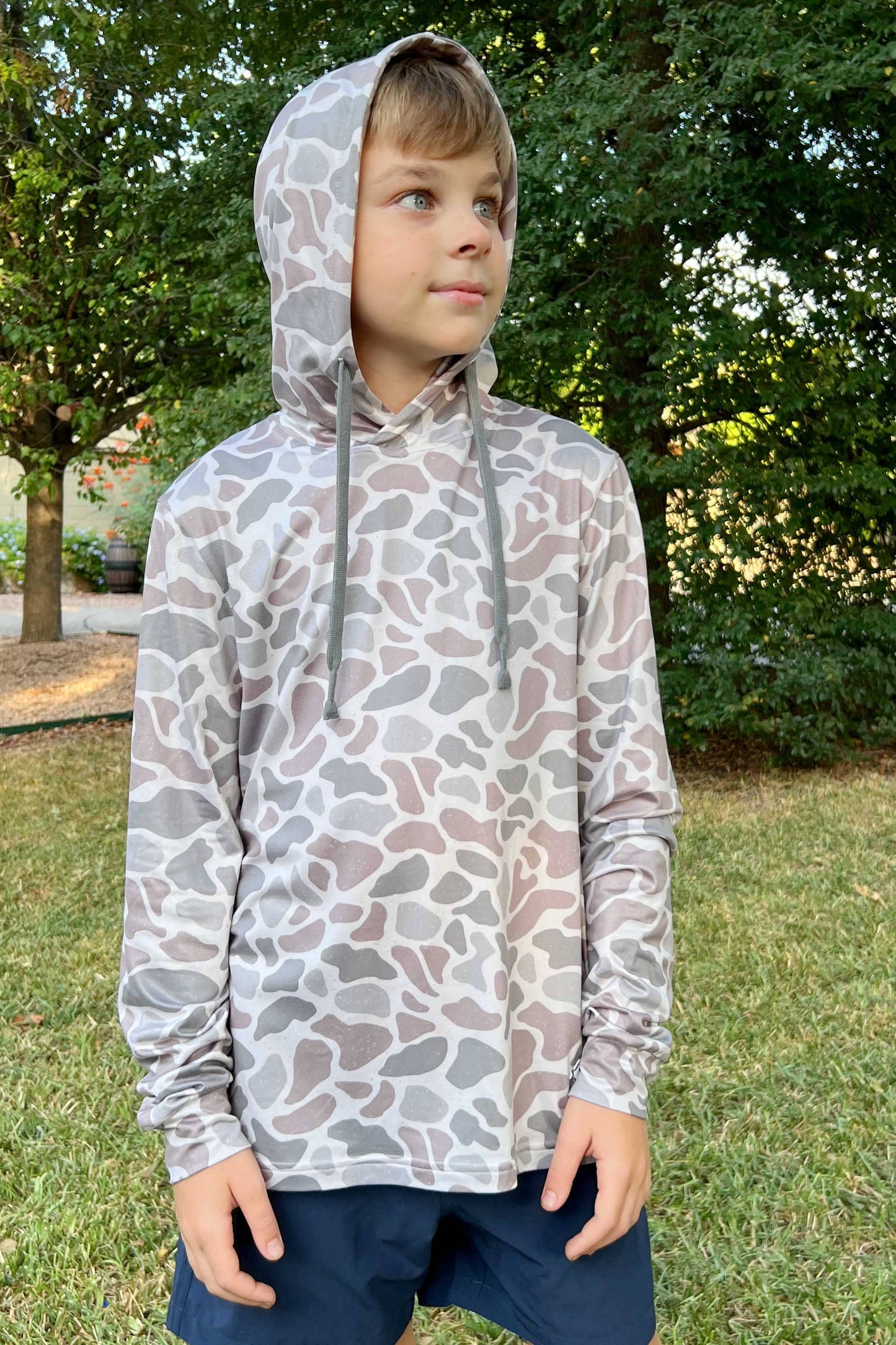 Youth Sizing - Performance Hoodie - Classic Deer Camo