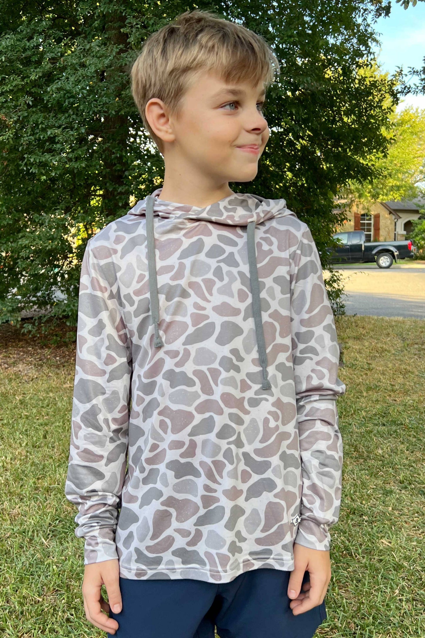 Youth Sizing - Performance Hoodie - Classic Deer Camo